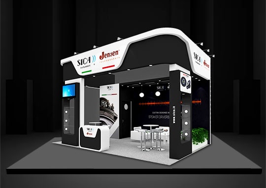 Modularer Messestand